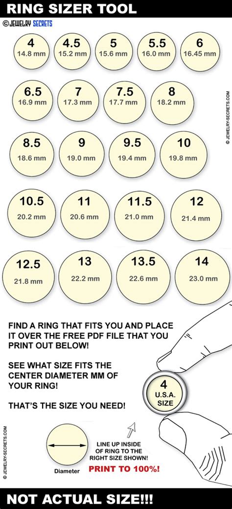 Finger Ring Size