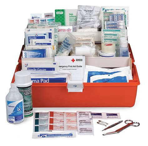 First aid supplies for emergency response