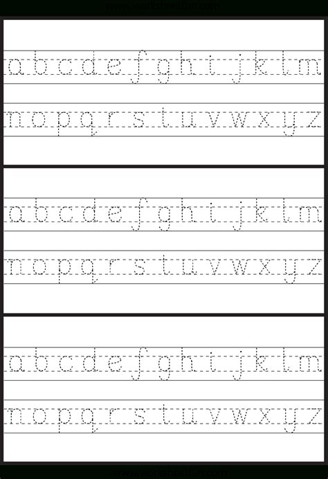 Alphabet Tracing Worksheets