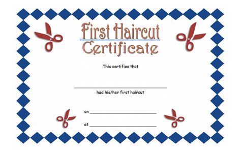 First Haircut Certificate Example 3