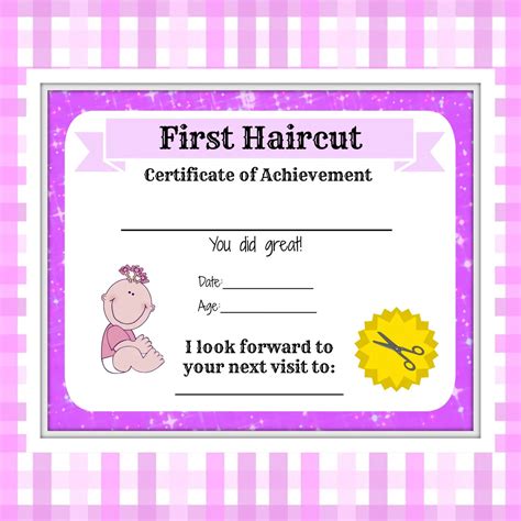 First Haircut Certificate Example 9