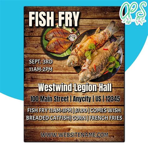 Fish Fry Flyer Template 1