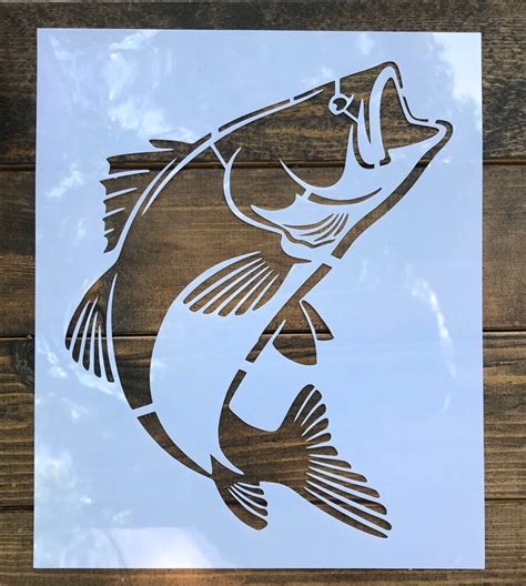 Fish stencils for artistic purposes