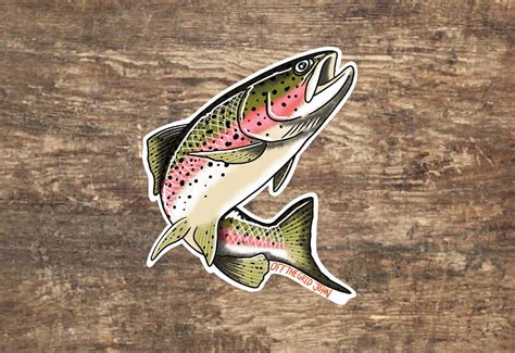 Fish stickers for decorative purposes