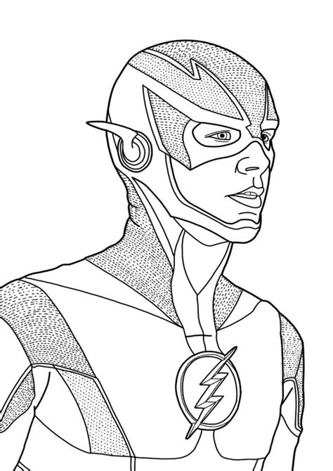 Flash Coloring Pages JPG