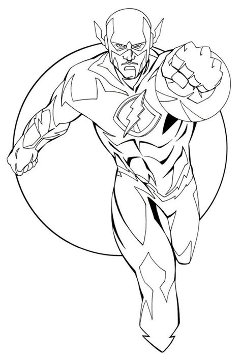 Flash Coloring Pages PDF