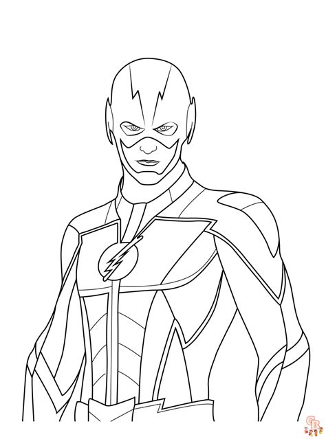 Flash Coloring Pages PNG