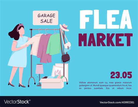 Flea market banners templates