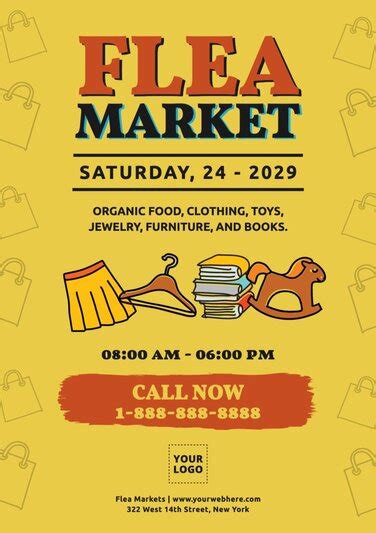 Flea market templates design