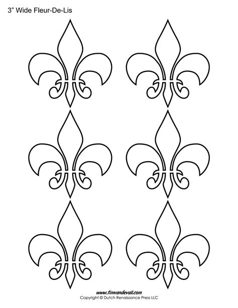 Fleur De Lis Stencil Prints