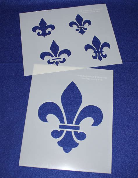 Fleur De Lis Stencil Prints Crafts