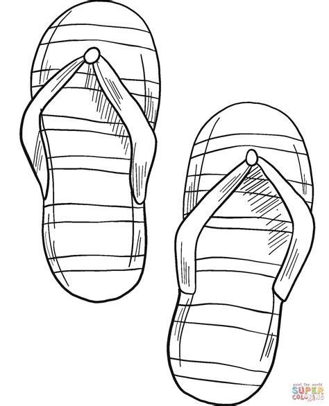 Flip Flop Coloring Pages for Boys