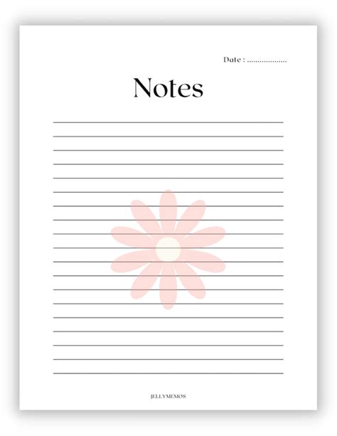 Floral notebook paper designs