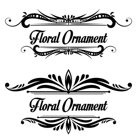 Floral Ornament Templates