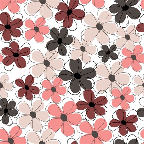 Floral Pattern Manicure Template