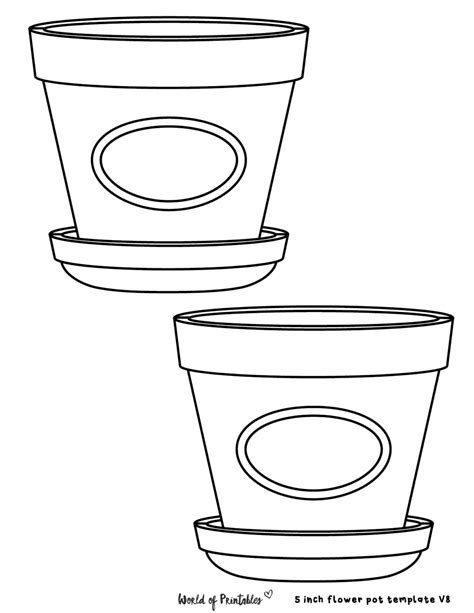 Flower Pot Templates for Gardening