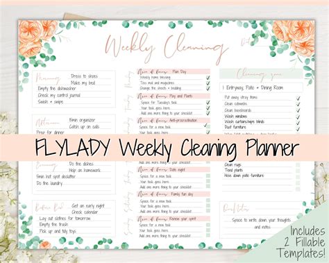 Fly Lady Cleaning Schedules