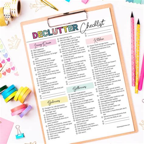 Fly Lady Decluttering Checklists