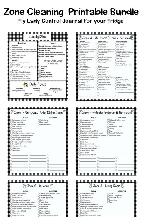 Fly Lady Printable Organizers