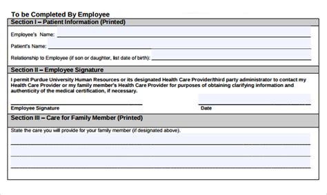 FMLA templates gallery 10