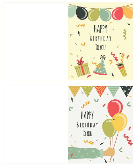 Foldable Birthday Cards