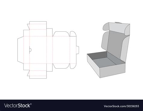 Folded cardboard box templates