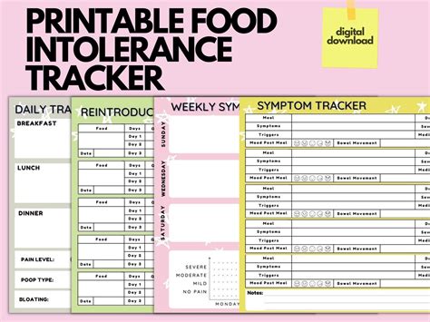 Food Allergy Food Diary Template