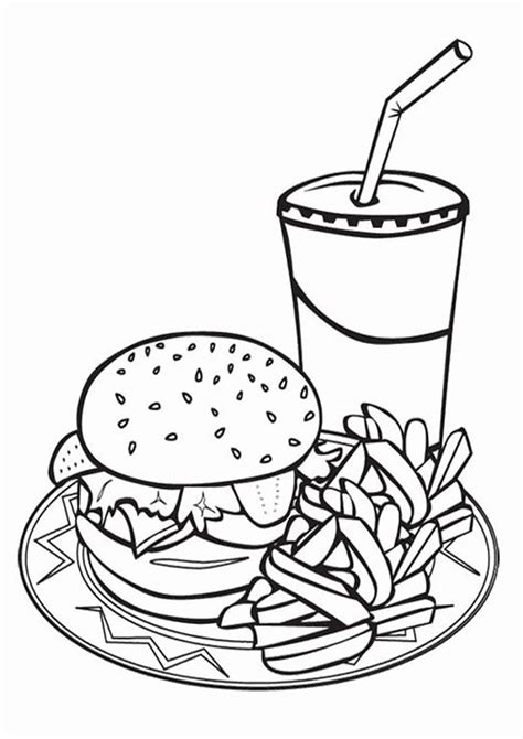 Food coloring pages for different age groups