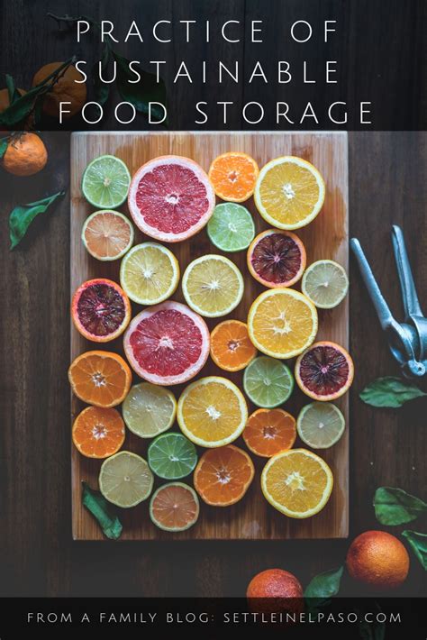 Food storage and sustainability