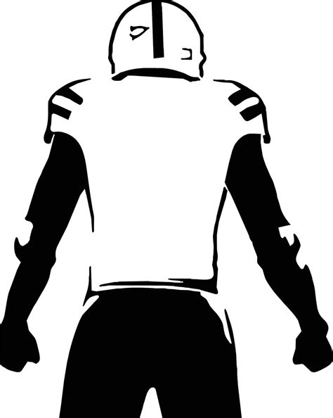 Football Player Stencil