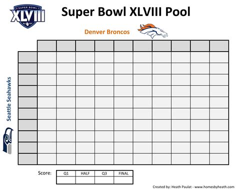 Description of Football Pool Template Templates