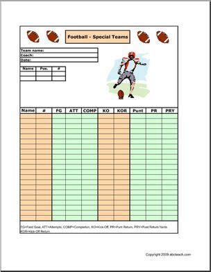 Football Special Teams Statistics