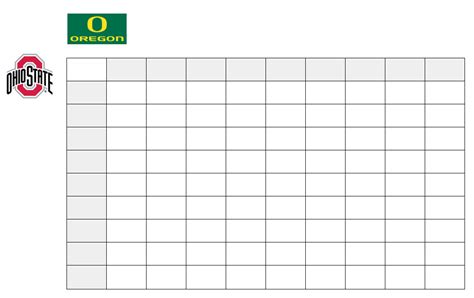 Football Squares Templates