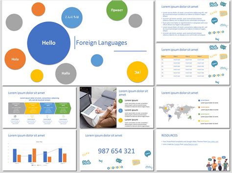 Foreign Languages Education PowerPoint Templates