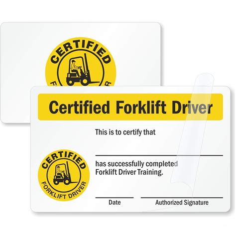 Forklift License Image 1