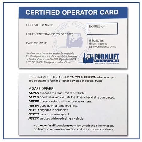 Forklift License