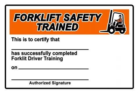 Forklift templates for efficient operation