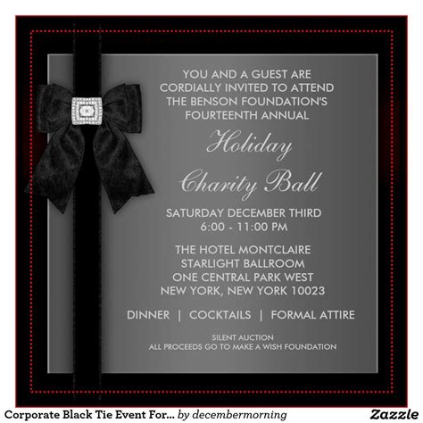 Formal Event Invitation Example 3