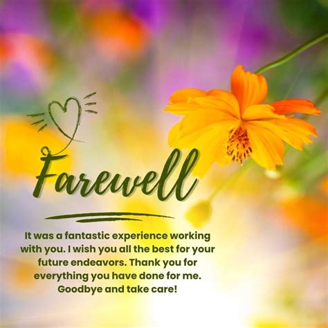 Formal Farewell Template