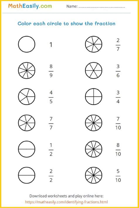 Fraction Worksheets Image 4