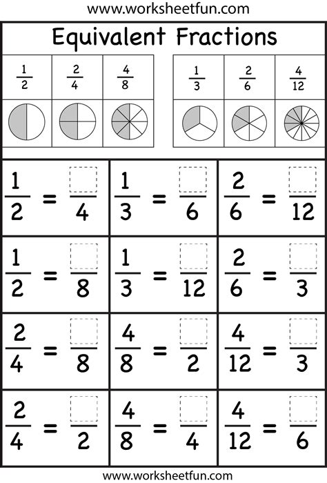 Fraction Worksheets