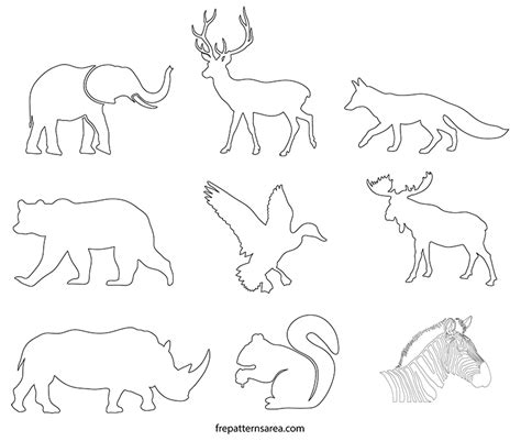 Free Animal Cut Out Templates