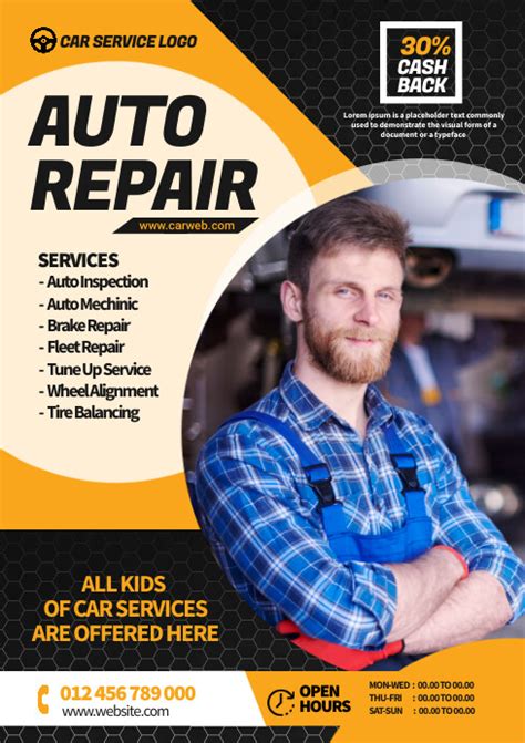 Free Automotive Flyer Templates for Repair Shops