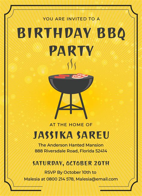 Free BBQ Invitation