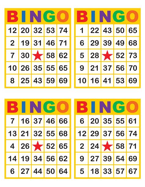 Free bingo cards