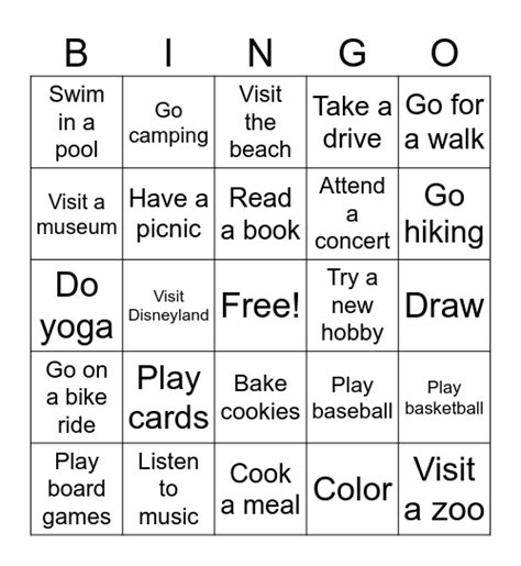 Free Bingo Cards for Community Centers