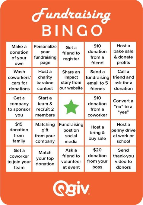 Free Bingo Cards for Fundraising