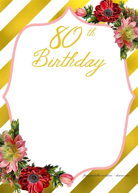 Free Birthday Templates for Adults