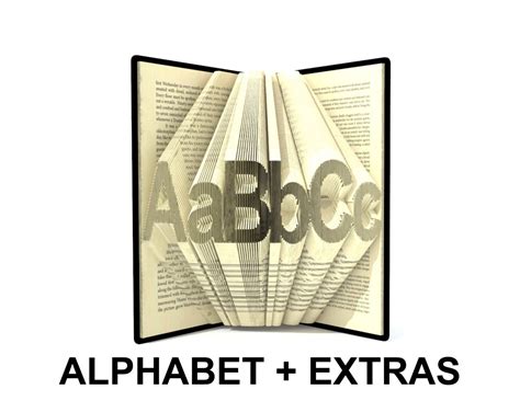 Free Book Folding Alphabet Patterns Resources