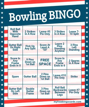 Free Bowling Bingo Templates